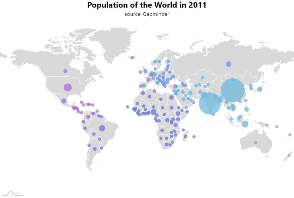 Bubble Map - Data For Visualization