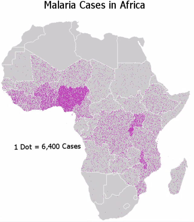 Dot Map Data For Visualization